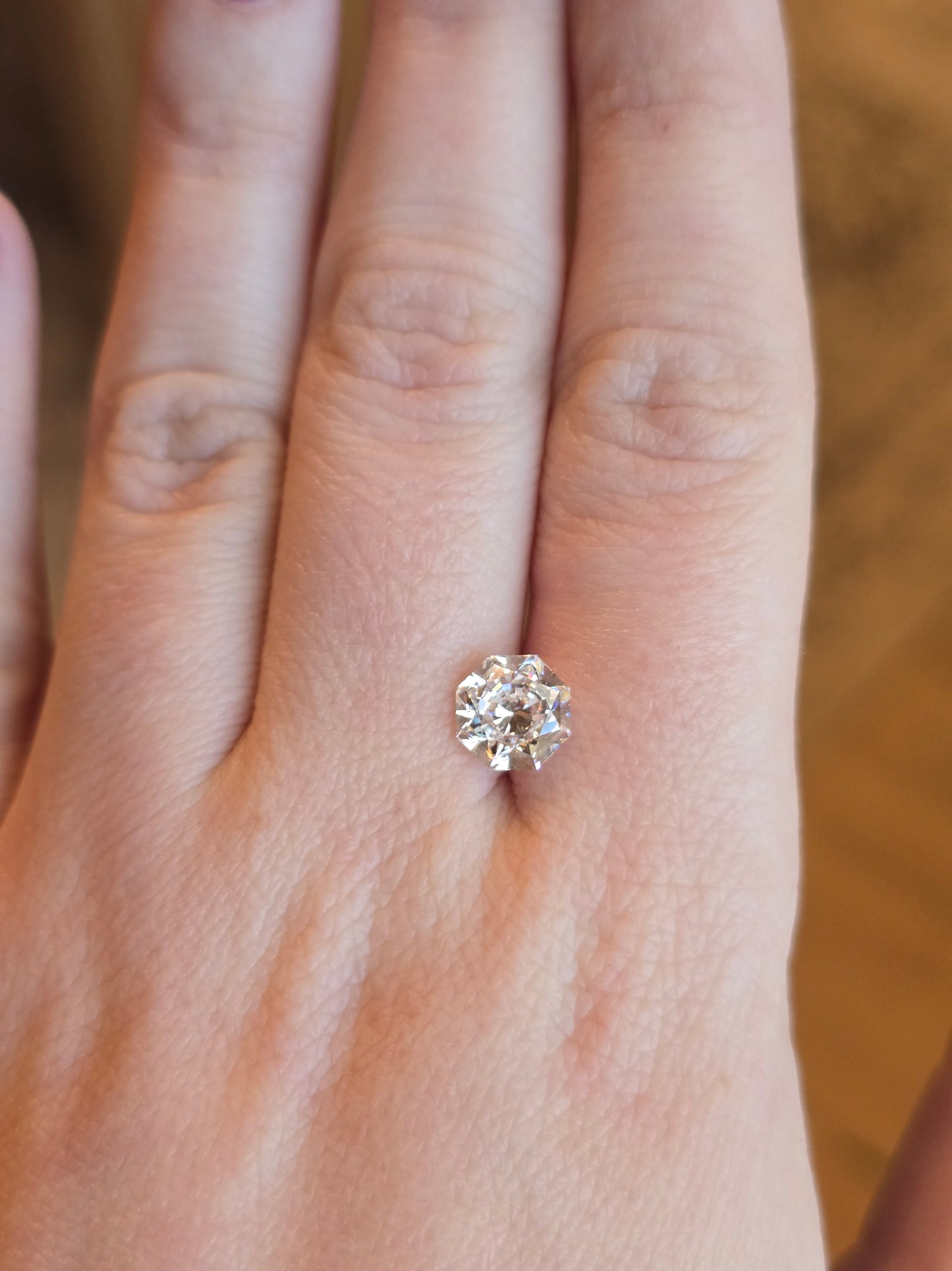 2.131ct Modified Octagon Cut Lab Diamond