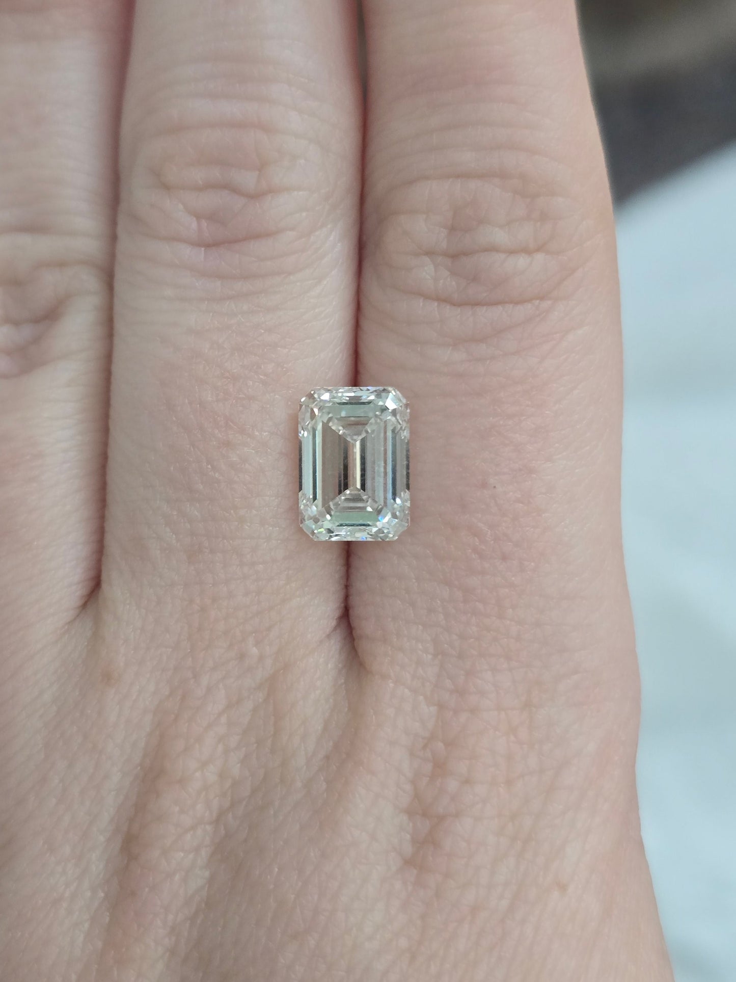 4.26ct Emerald Cut Lab Diamond