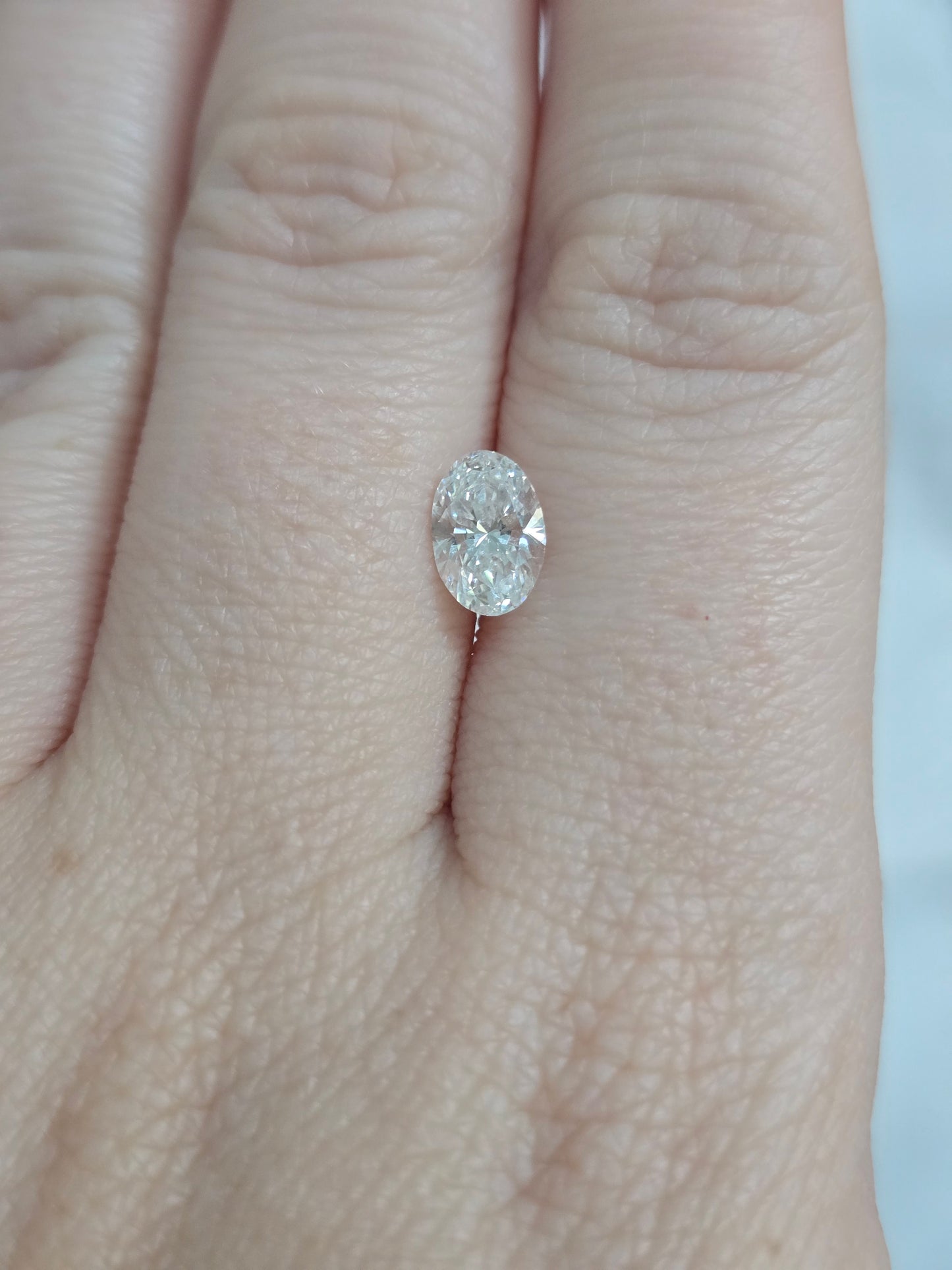 0.88ct Oval Lab Grown Diamond