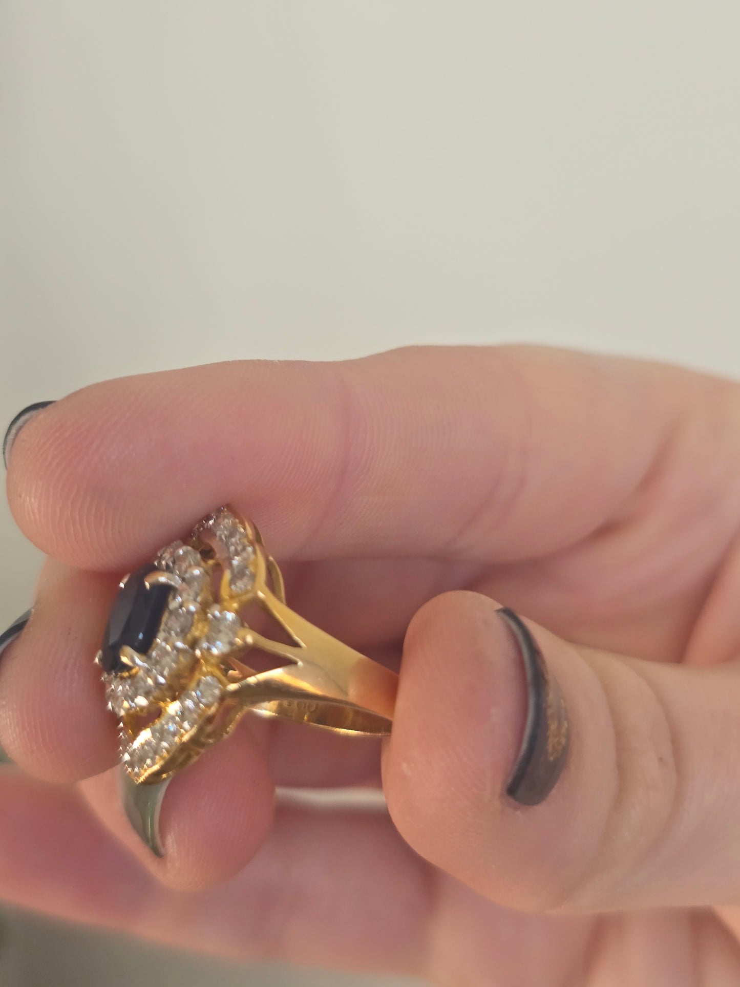 Vintage Sapphire and Diamond Ring