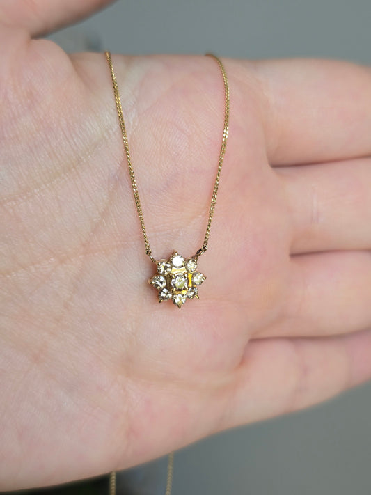 18K Yellow Gold and 0.47ct Diamond Necklace