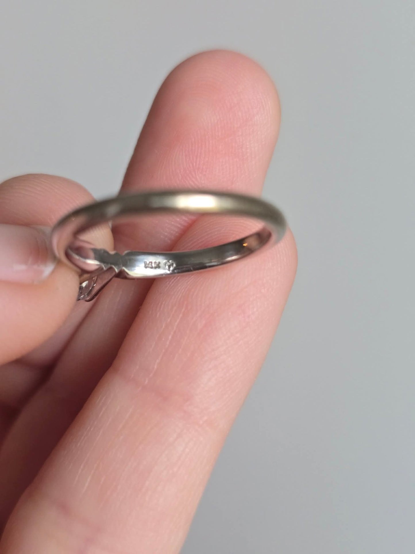 14k White Gold 0.50ct Diamond Solitaire Ring