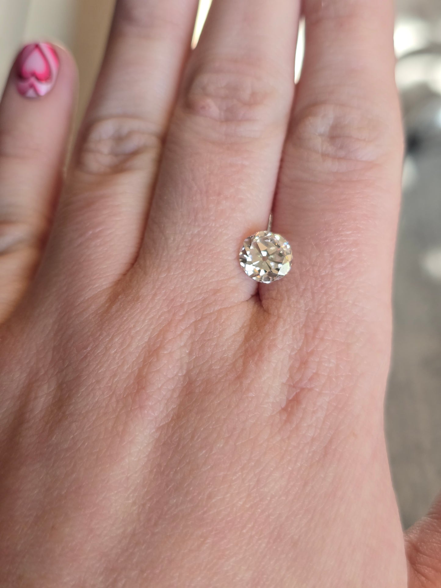 2.01ct Round Old European Cut Lab Diamond