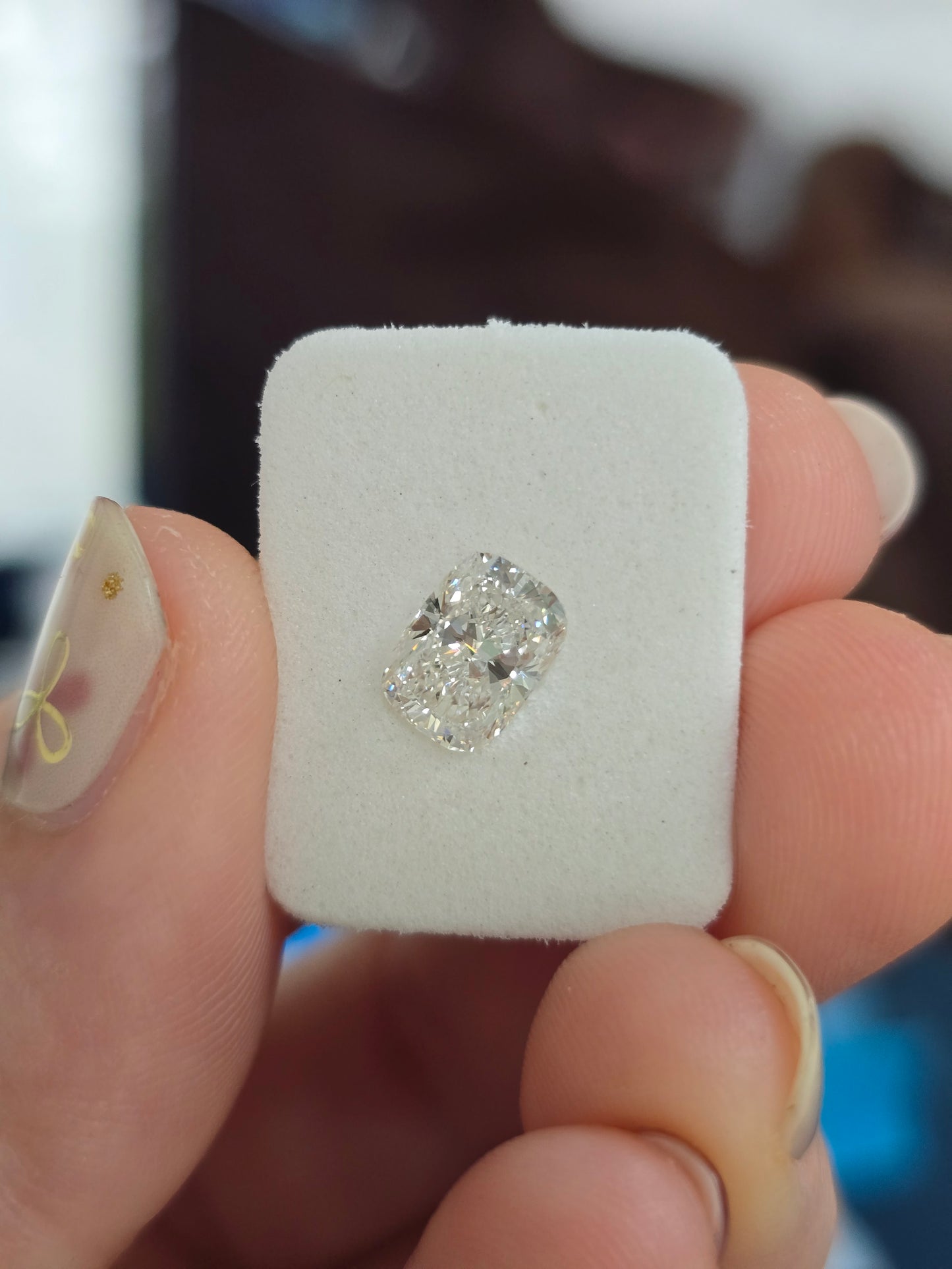 1.52ct Cushion Lab Grown Diamond with IGI Report