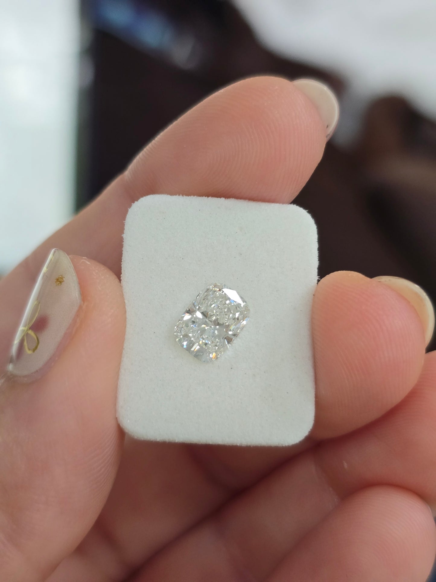 1.52ct Cushion Lab Grown Diamond with IGI Report