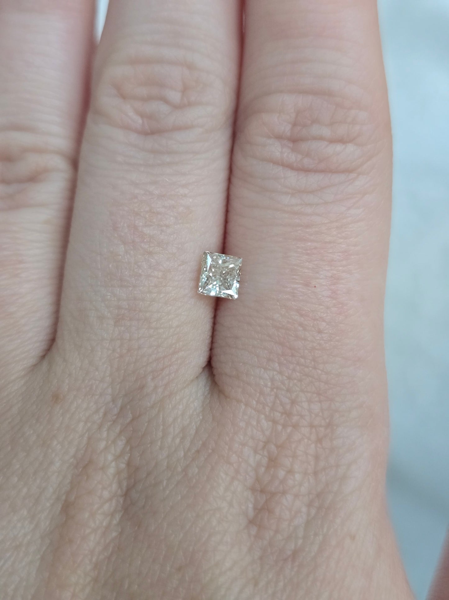 Natural 0.72 CT Square Cut Diamond